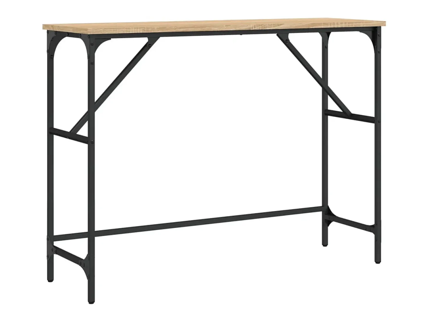 Mesa consola madera de ingeniería roble Sonoma 100x32x75 cm