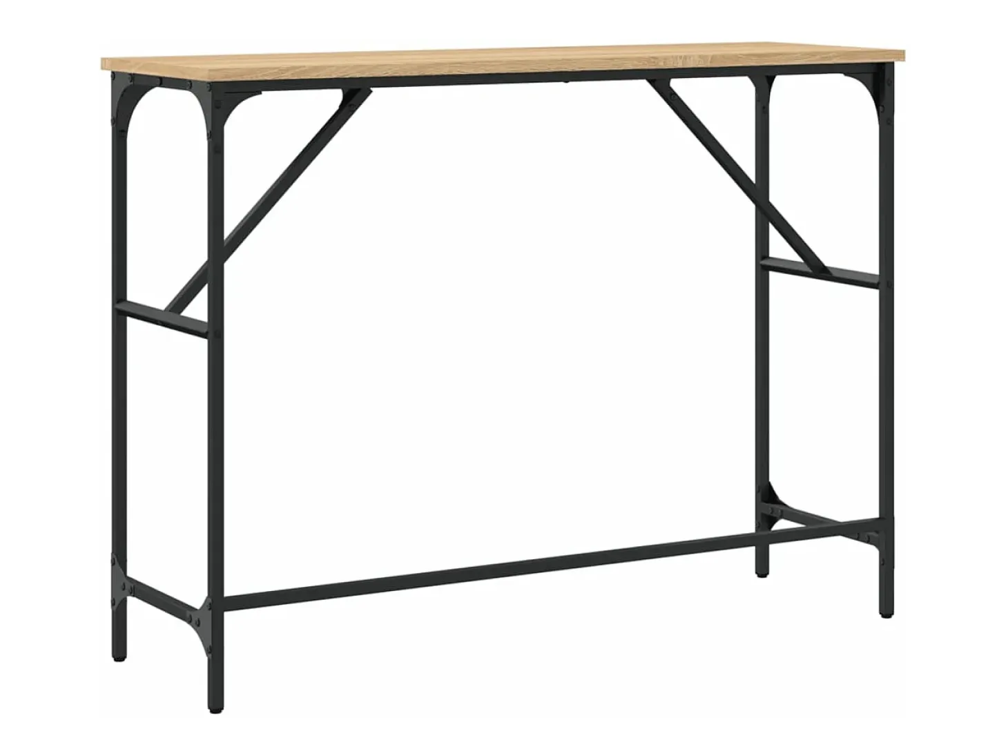 Mesa consola madera de ingeniería roble Sonoma 100x32x75 cm
