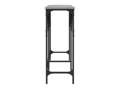 Mesa consola madera de ingeniería gris Sonoma 180x29x75 cm
