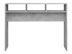 Mesa consola madera de ingeniería gris hormigón 105x30x80 cm ES866344