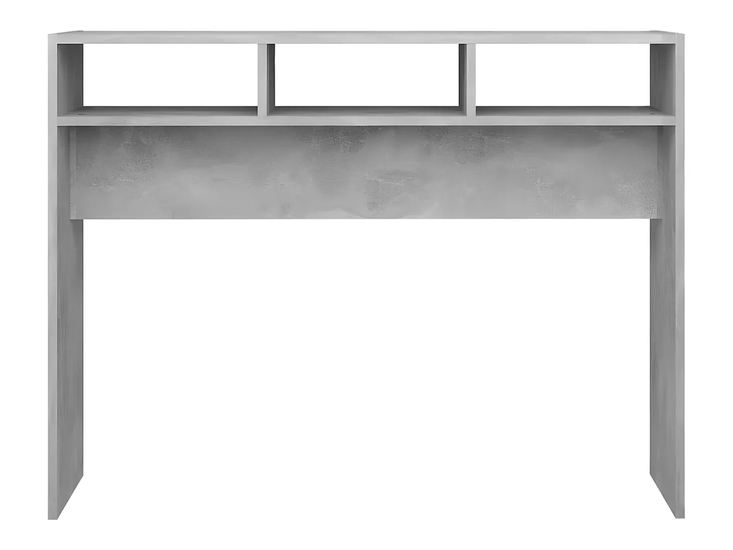Mesa consola madera de ingeniería gris hormigón 105x30x80 cm ES866344