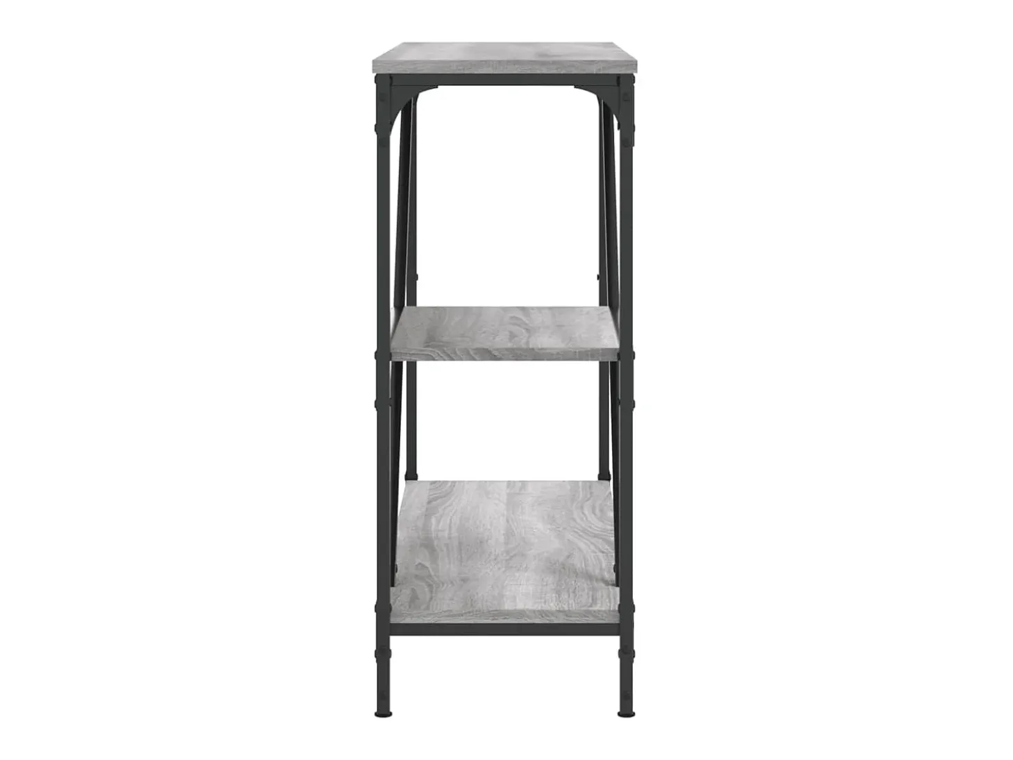 Mesa consola madera de ingeniería gris Sonoma 88,5x30x75 cm ES957341