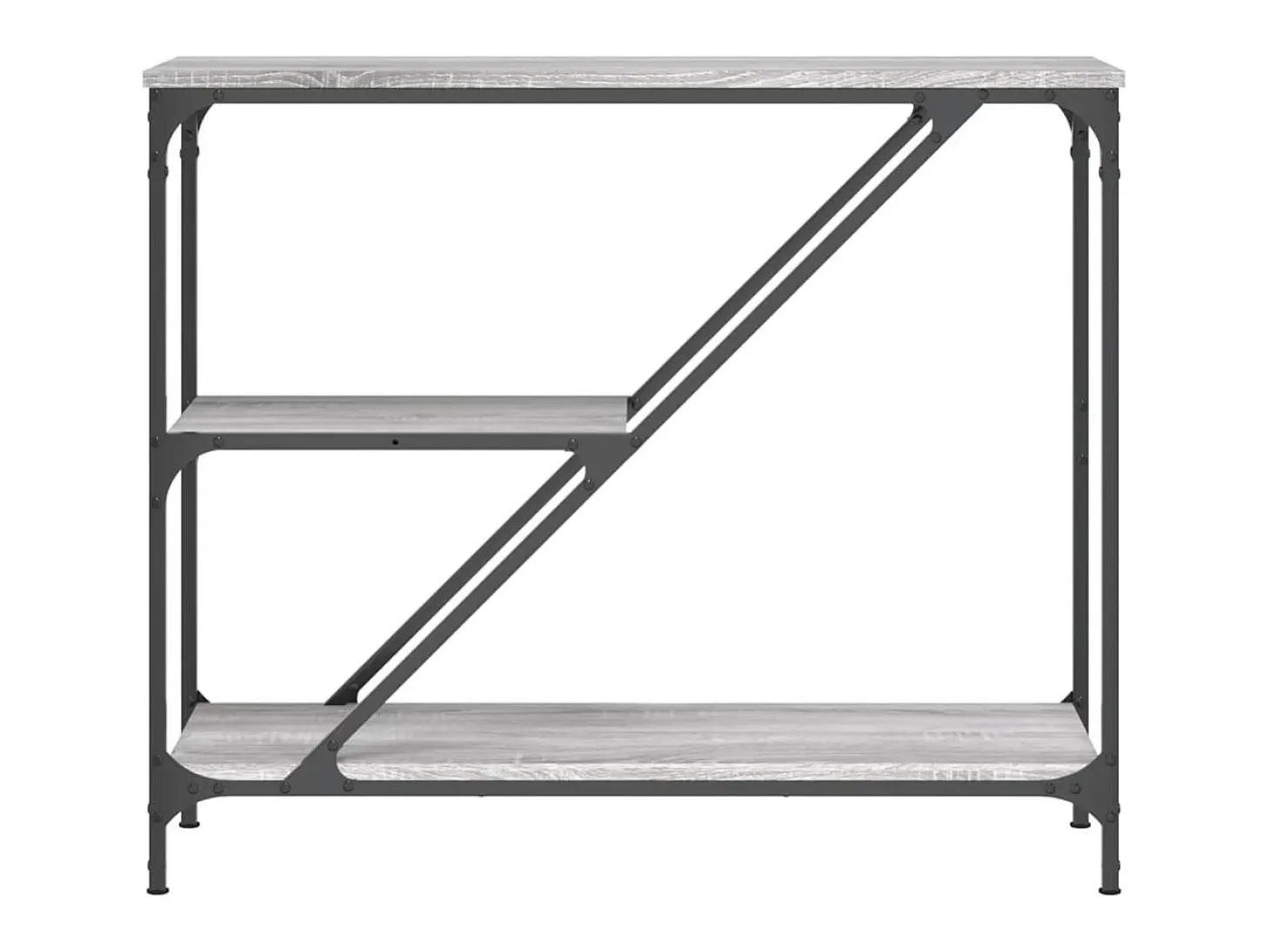 Mesa consola madera de ingeniería gris Sonoma 88,5x30x75 cm ES957341