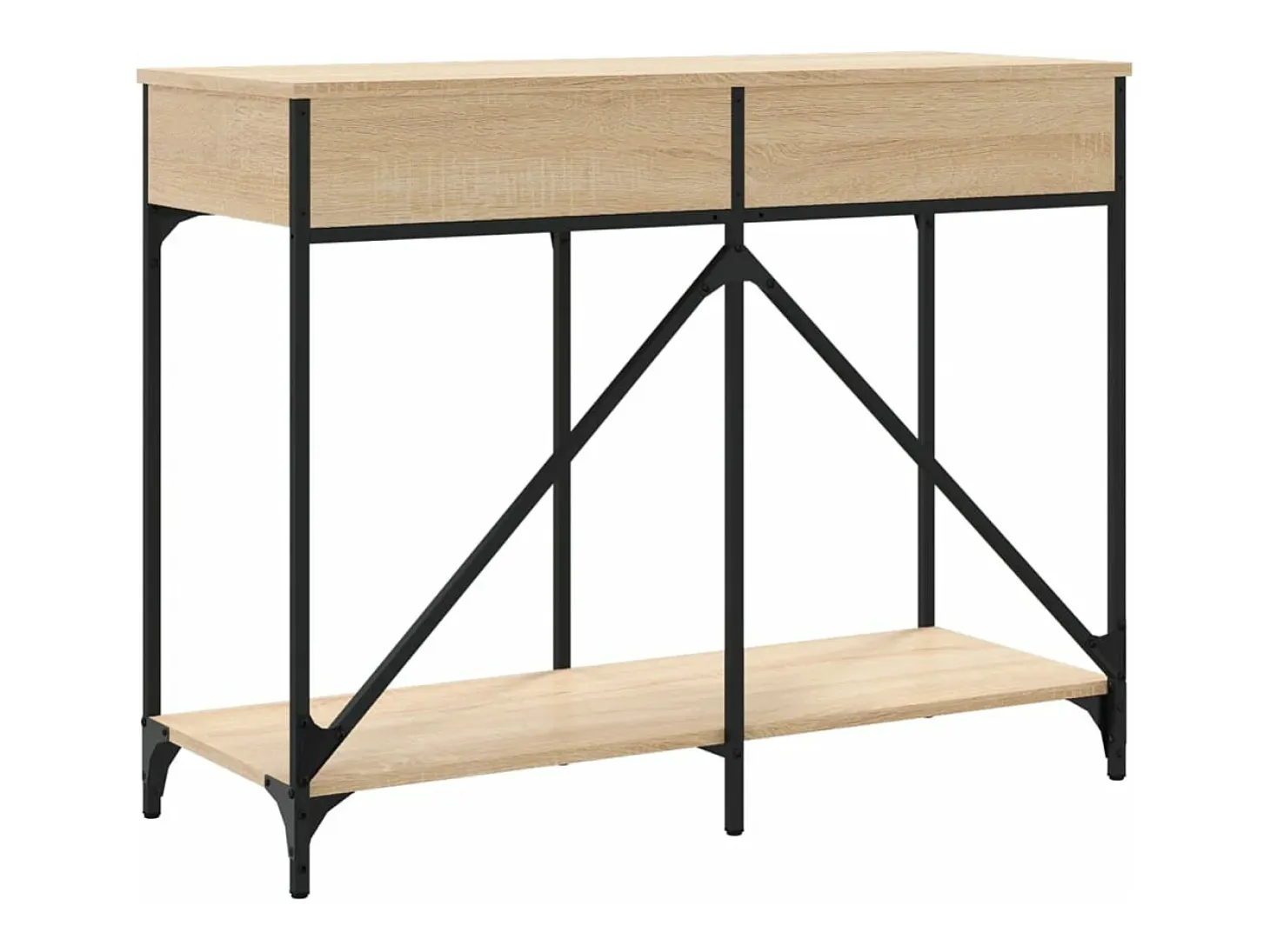 Mesa consola madera de ingeniería roble Sonoma 100x39x78,5 cm