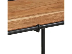 Mesa consola madera maciza de acacia 110x42x76 cm