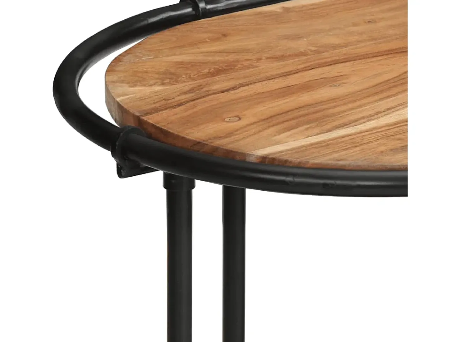 Mesa consola madera maciza de acacia 110x42x76 cm