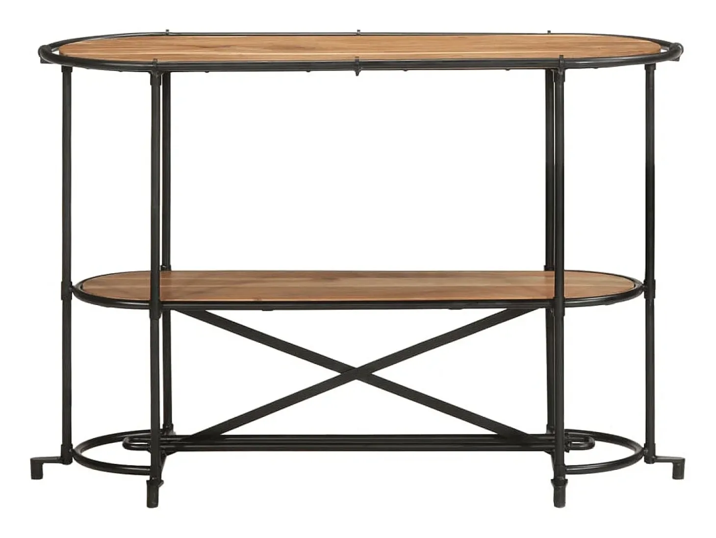 Mesa consola madera maciza de acacia 110x42x76 cm