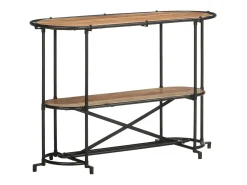 Mesa consola madera maciza de acacia 110x42x76 cm