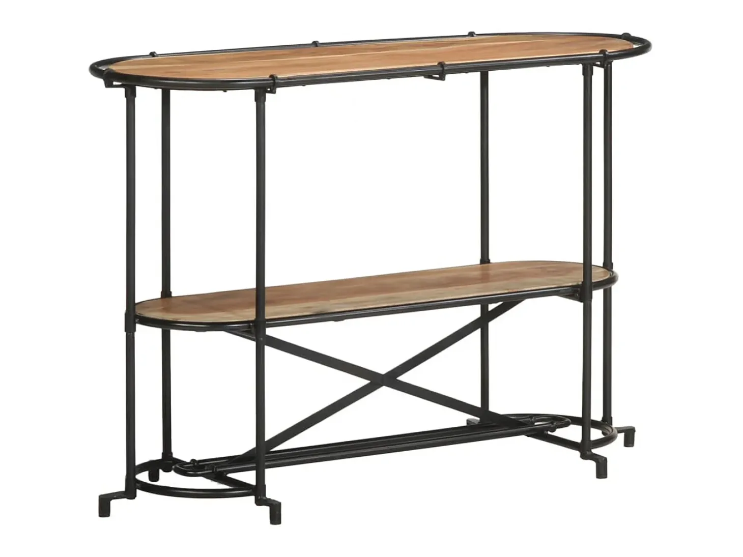 Mesa consola madera maciza de acacia 110x42x76 cm