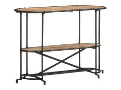 Mesa consola madera maciza de acacia 110x42x76 cm