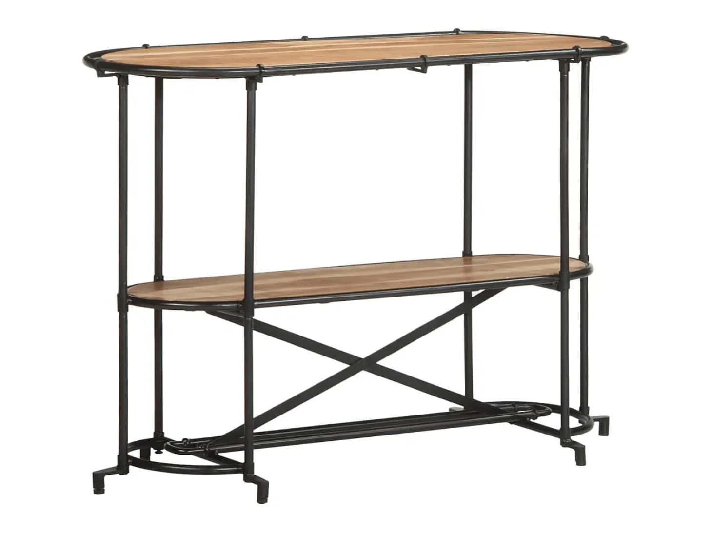 Mesa consola madera maciza de acacia 110x42x76 cm