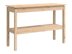 Mesa consola madera maciza de pino 110x40x75 cm