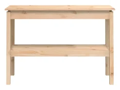 Mesa consola madera maciza de pino 110x40x75 cm