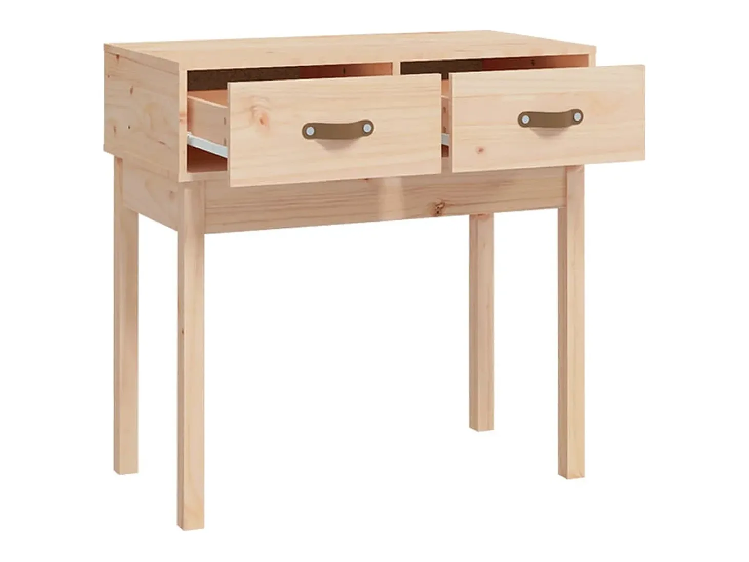 Mesa consola madera maciza de pino 76,5x40x75 cm