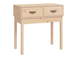 Mesa consola madera maciza de pino 76,5x40x75 cm