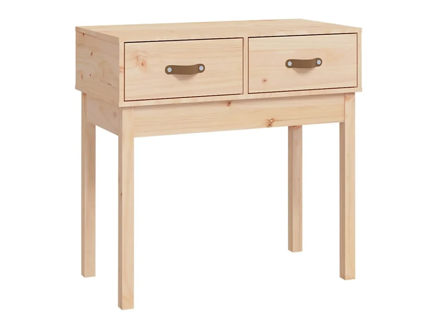 Mesa consola madera maciza de pino 76,5x40x75 cm