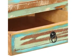 Mesa consola madera maciza reciclada 120x40x75 cm
