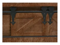 Mesa consola Madera maciza de abeto 131 x 35,5 x 75 cm Marrón