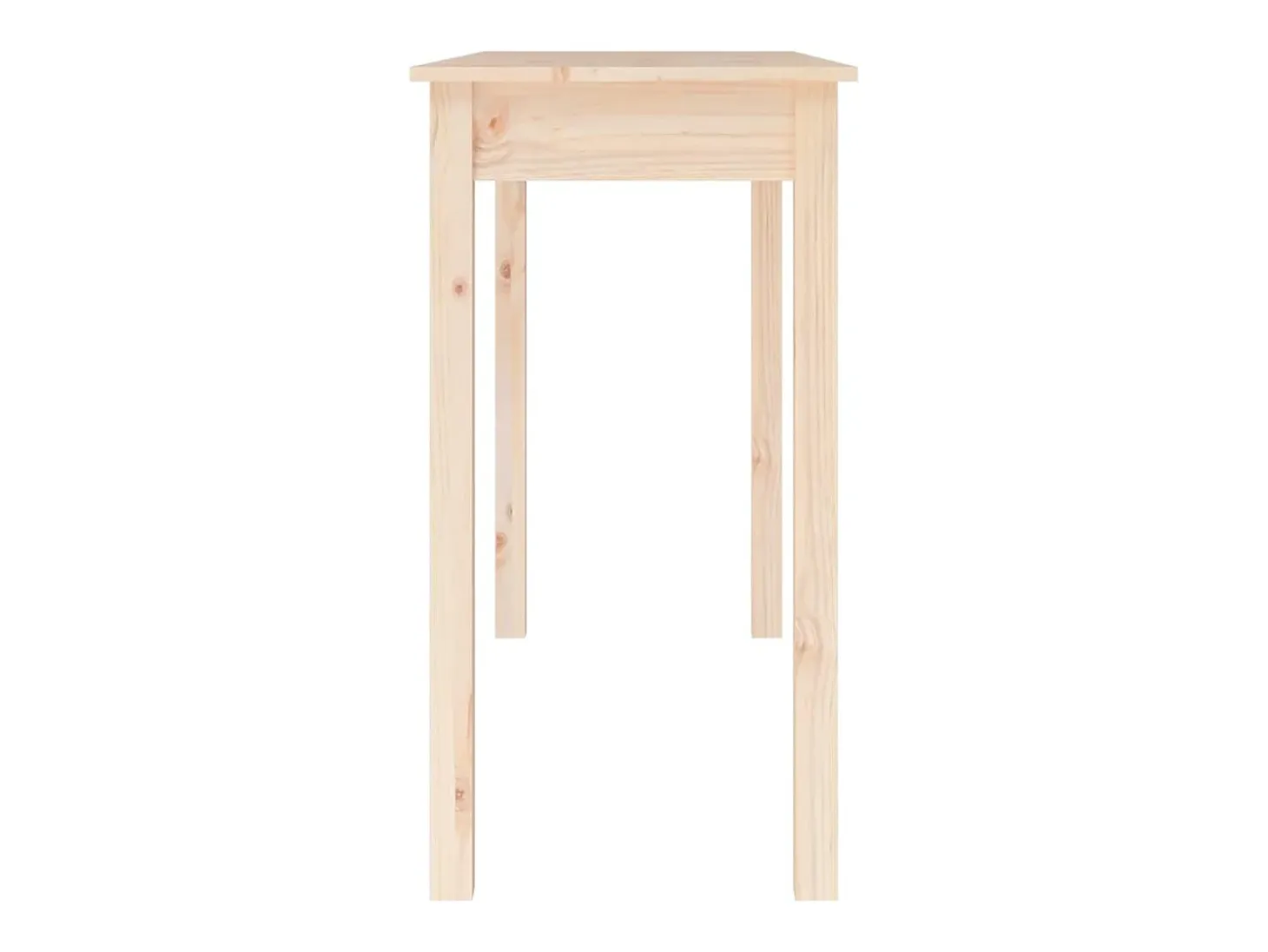 Mesa consola madera maciza de pino 110x40x75 cm