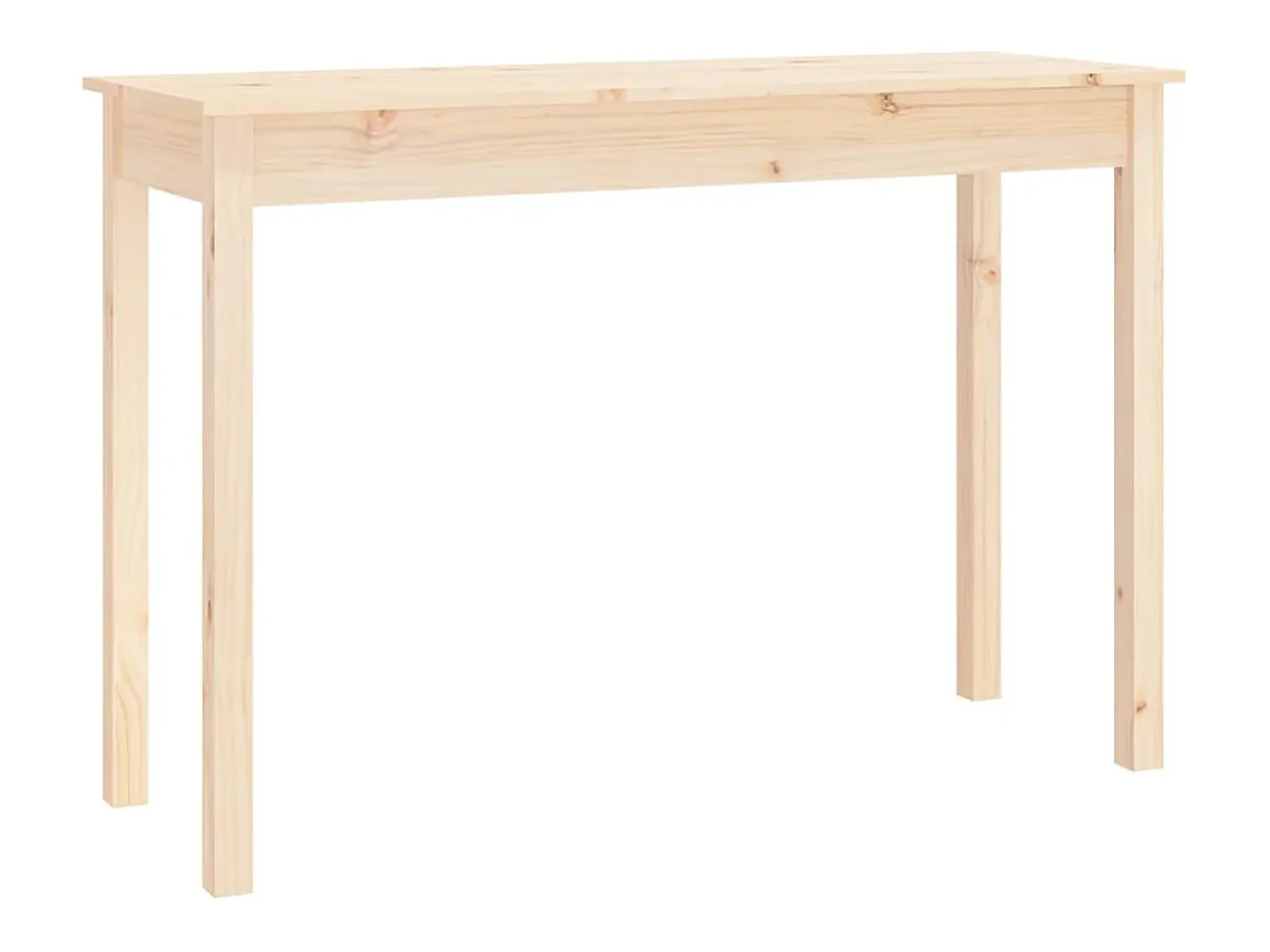Mesa consola madera maciza de pino 110x40x75 cm