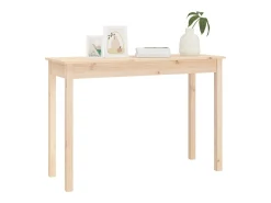 Mesa consola madera maciza de pino 110x40x75 cm