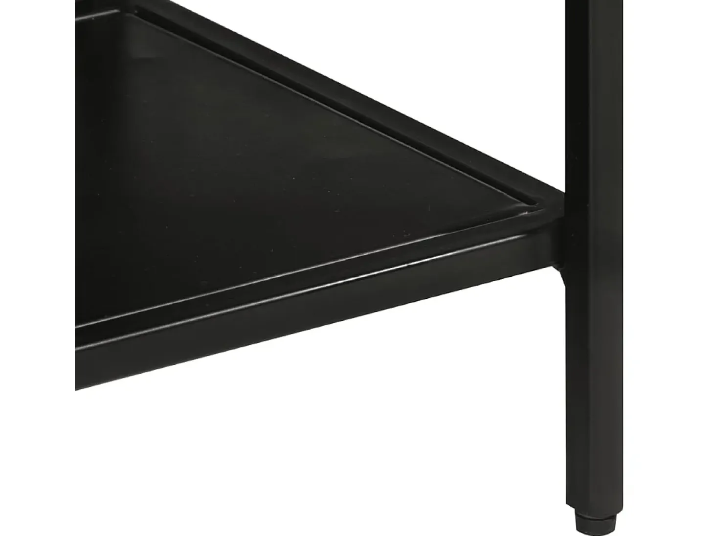 Mesa consola madera maciza mango rugosa y hierro 110x30x75 cm
