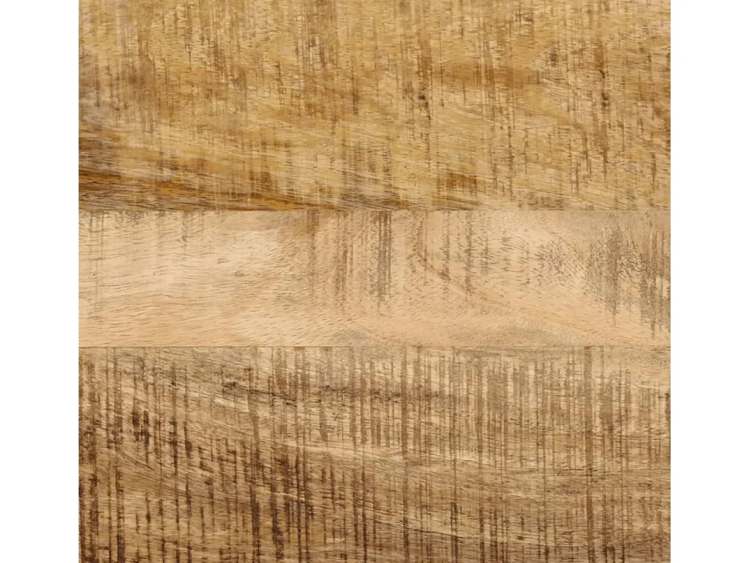 Mesa consola madera maciza mango rugosa y hierro 110x30x75 cm