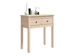 Mesa consola madera maciza de pino 70x35x75 cm