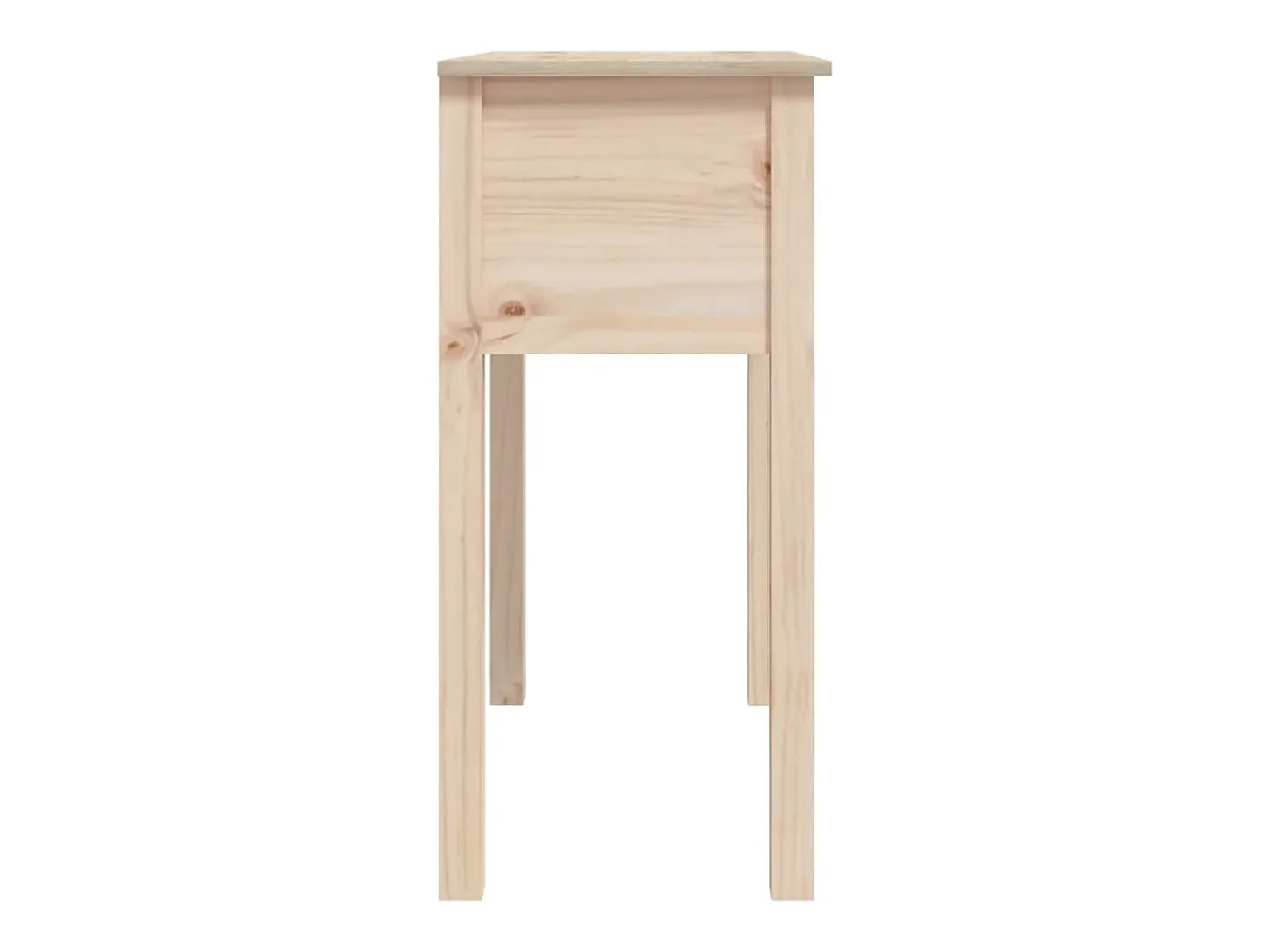 Mesa consola madera maciza de pino 70x35x75 cm