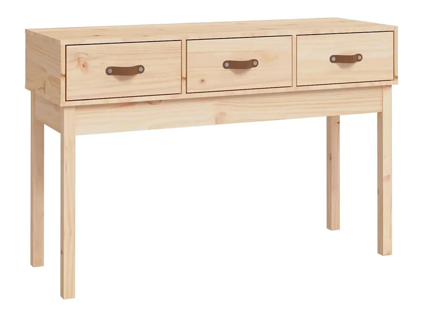 Mesa consola madera maciza de pino 114x40x75 cm