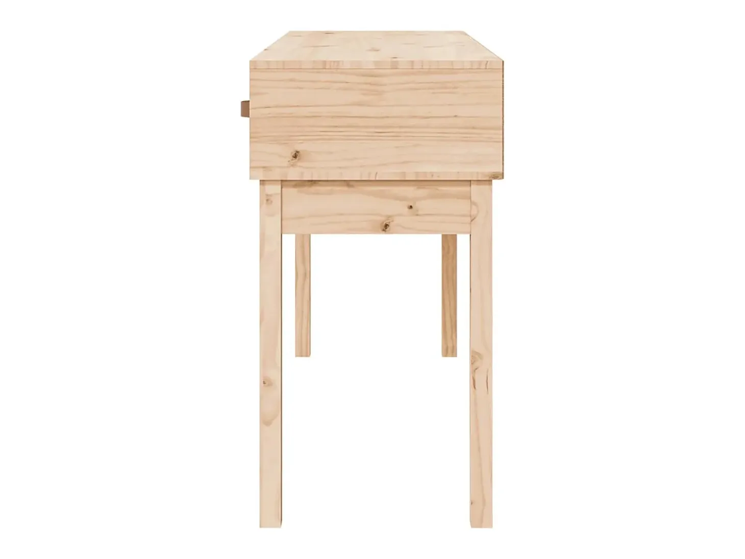 Mesa consola madera maciza de pino 114x40x75 cm