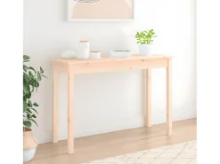 Mesa consola madera maciza de pino 110x40x75 cm ES756708