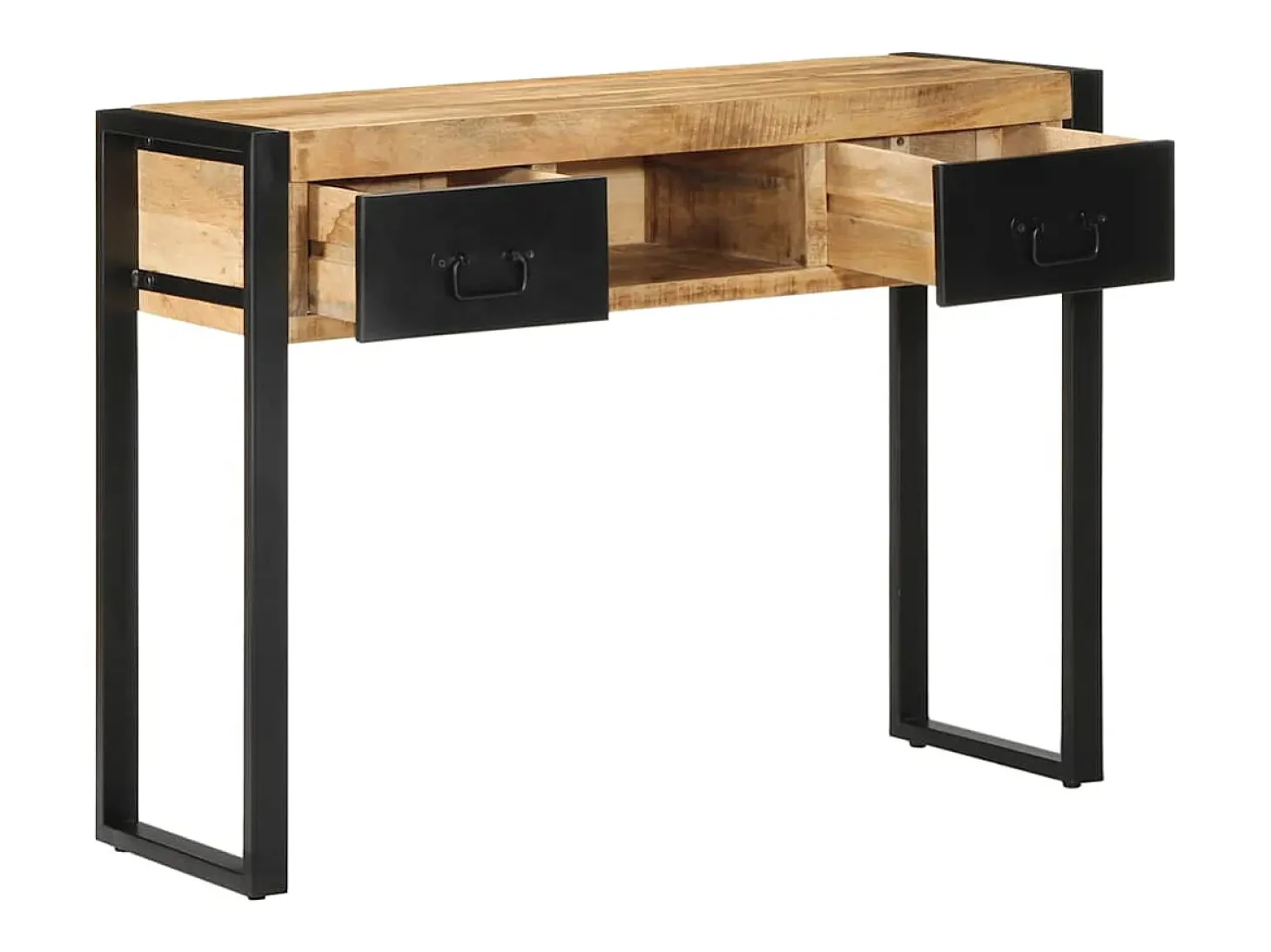 Mesa consola madera maciza mango 100x35x75 cm