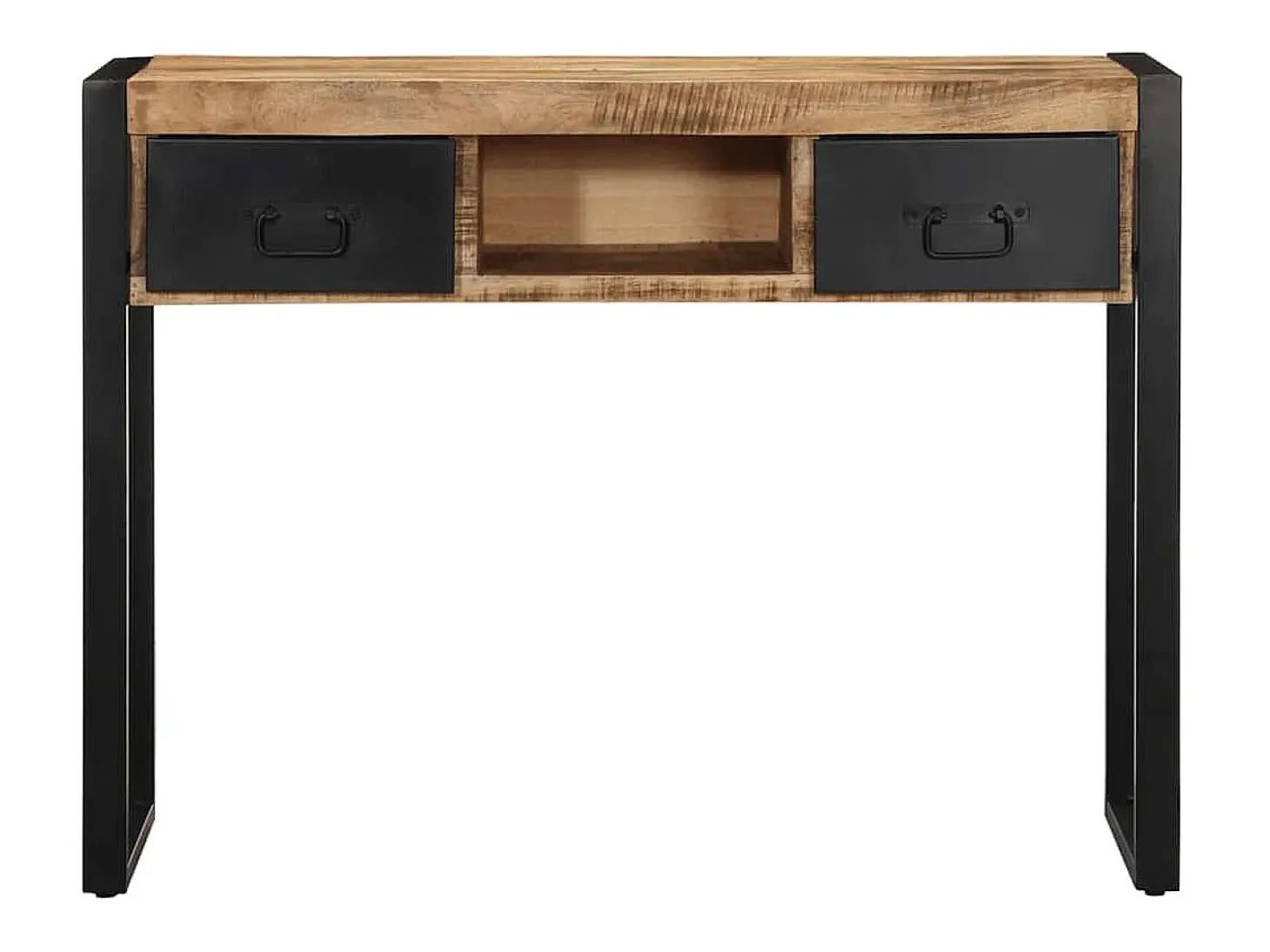 Mesa consola madera maciza mango 100x35x75 cm