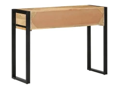 Mesa consola madera maciza mango 100x35x75 cm