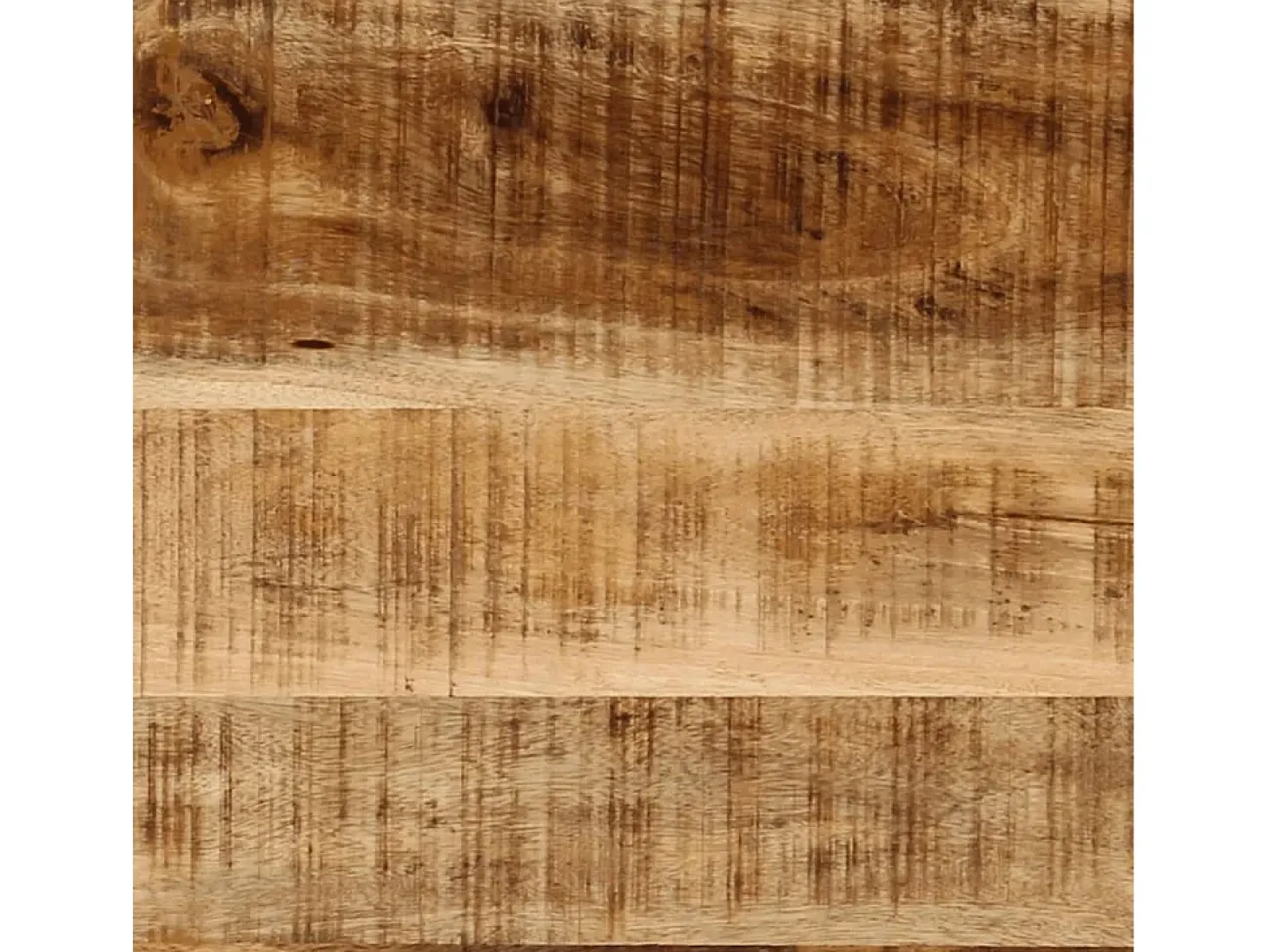 Mesa consola madera maciza de mango y hierro 112x36x76 cm