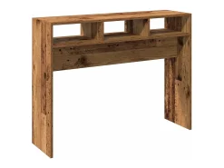 Mesa consola madera vieja 105x30x80 cm madera de ingeniería