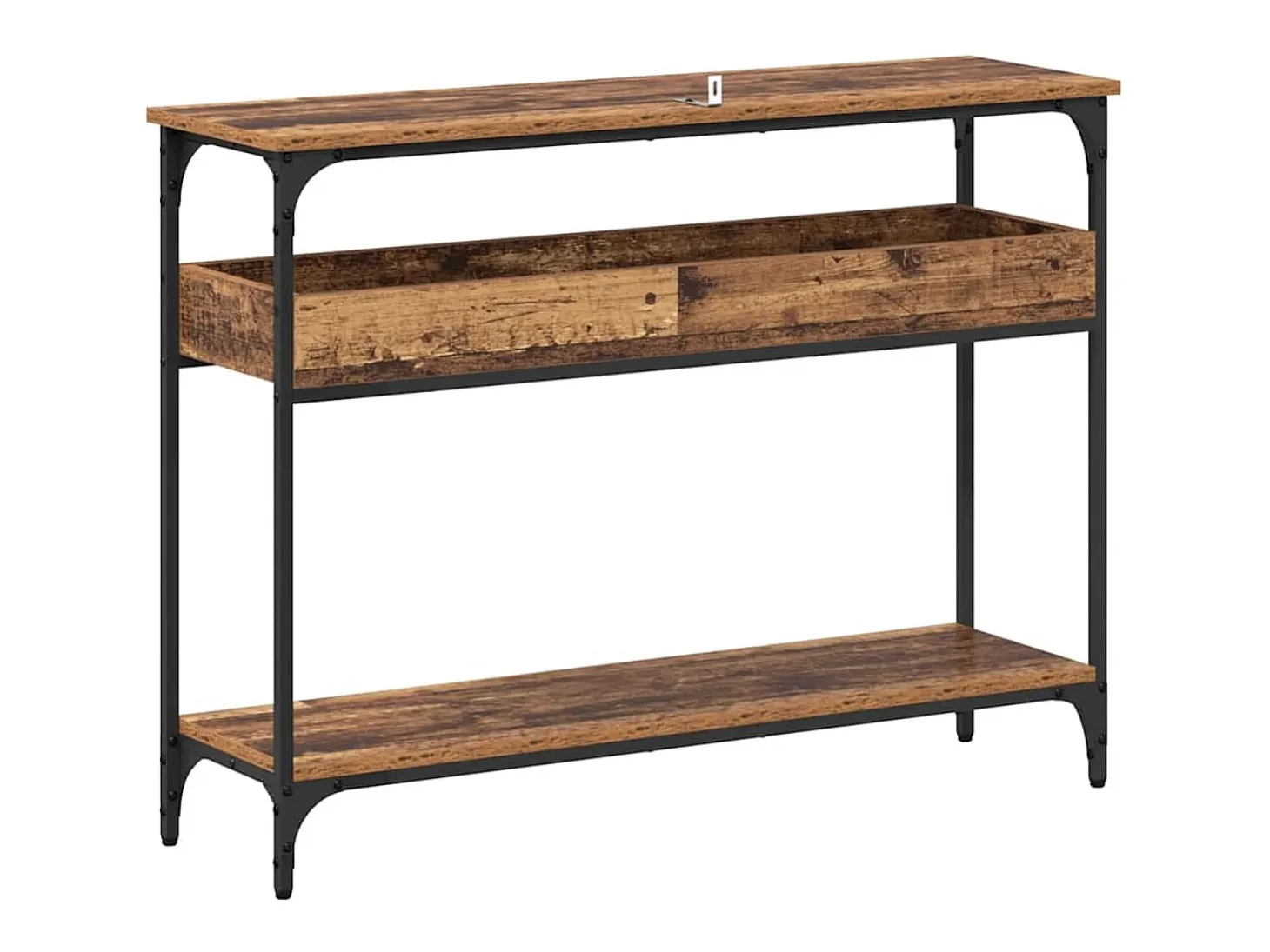 Mesa Consola Madera vieja 100 x 29 x 75 cm Madera contrachapada