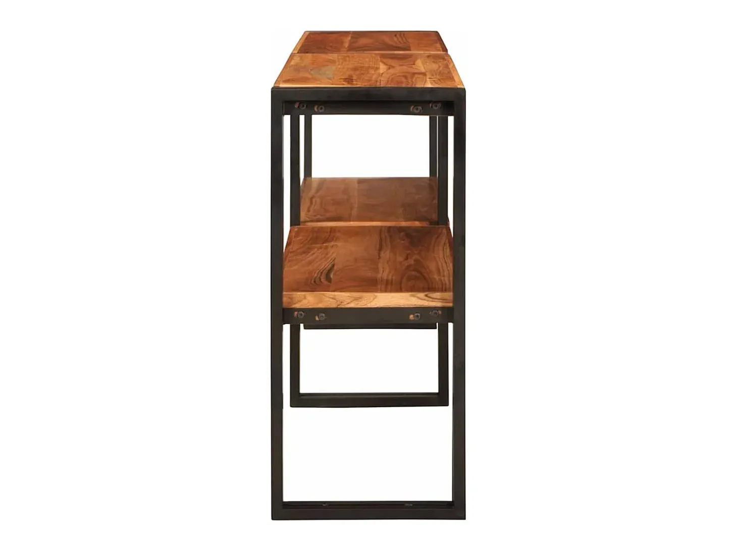Mesa Consola Marrón 160 x 33 x 75 cm madera maciza de acacia
