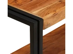 Mesa Consola Marrón 160 x 33 x 75 cm madera maciza de acacia