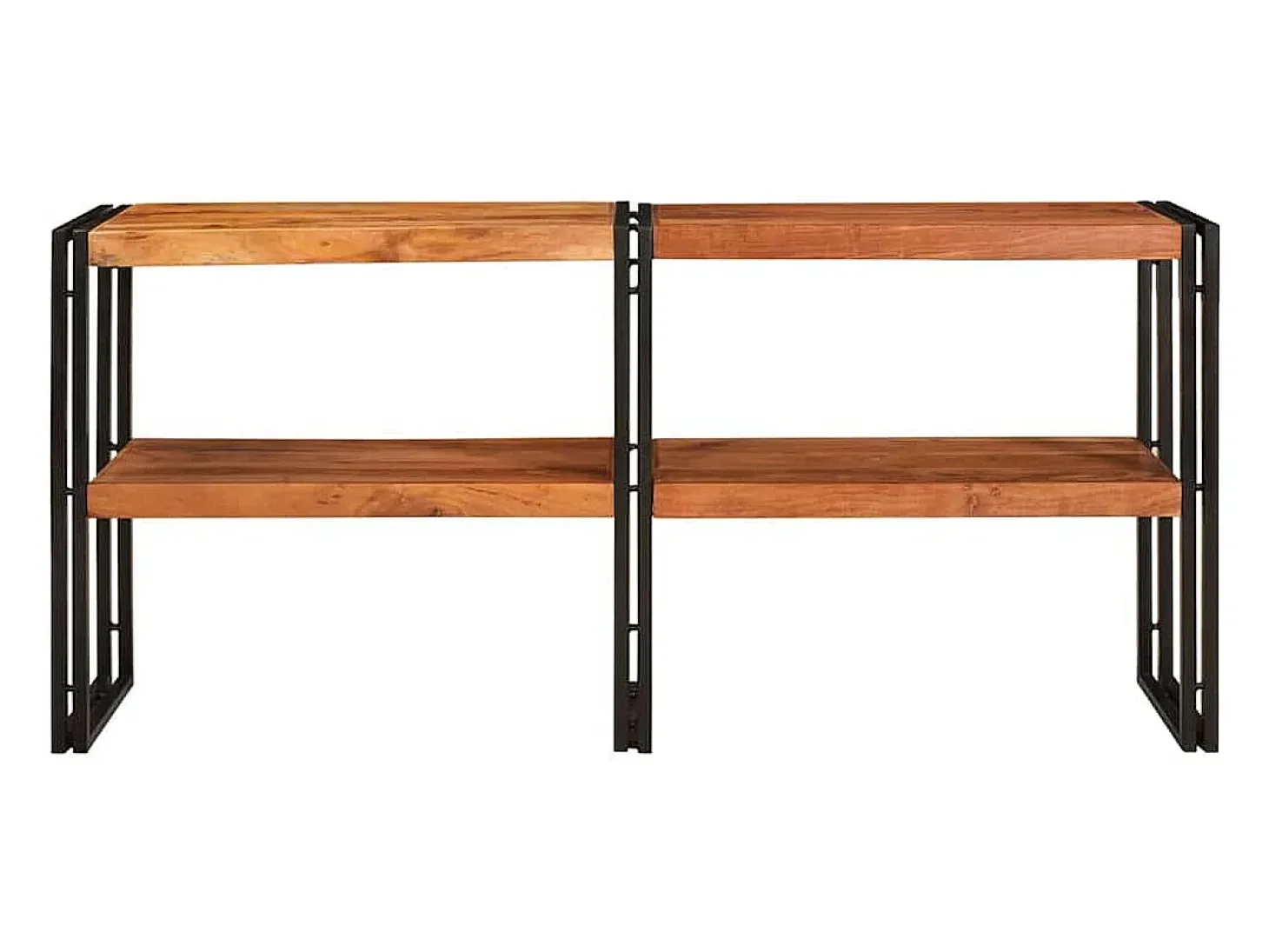 Mesa Consola Marrón 160 x 33 x 75 cm madera maciza de acacia
