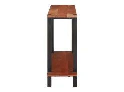 Mesa Consola Marrón 110 x 30 x 75 cm madera maciza de acacia