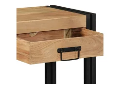 Mesa Consola Marrón 90 x 33 x 75 cm madera maciza de acacia