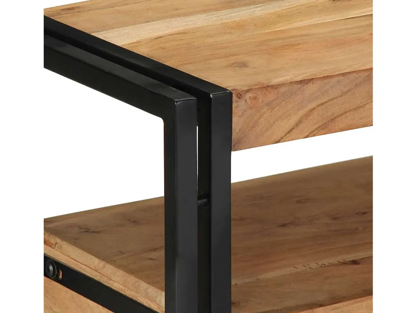 Mesa Consola Marrón 90 x 33 x 75 cm madera maciza de acacia