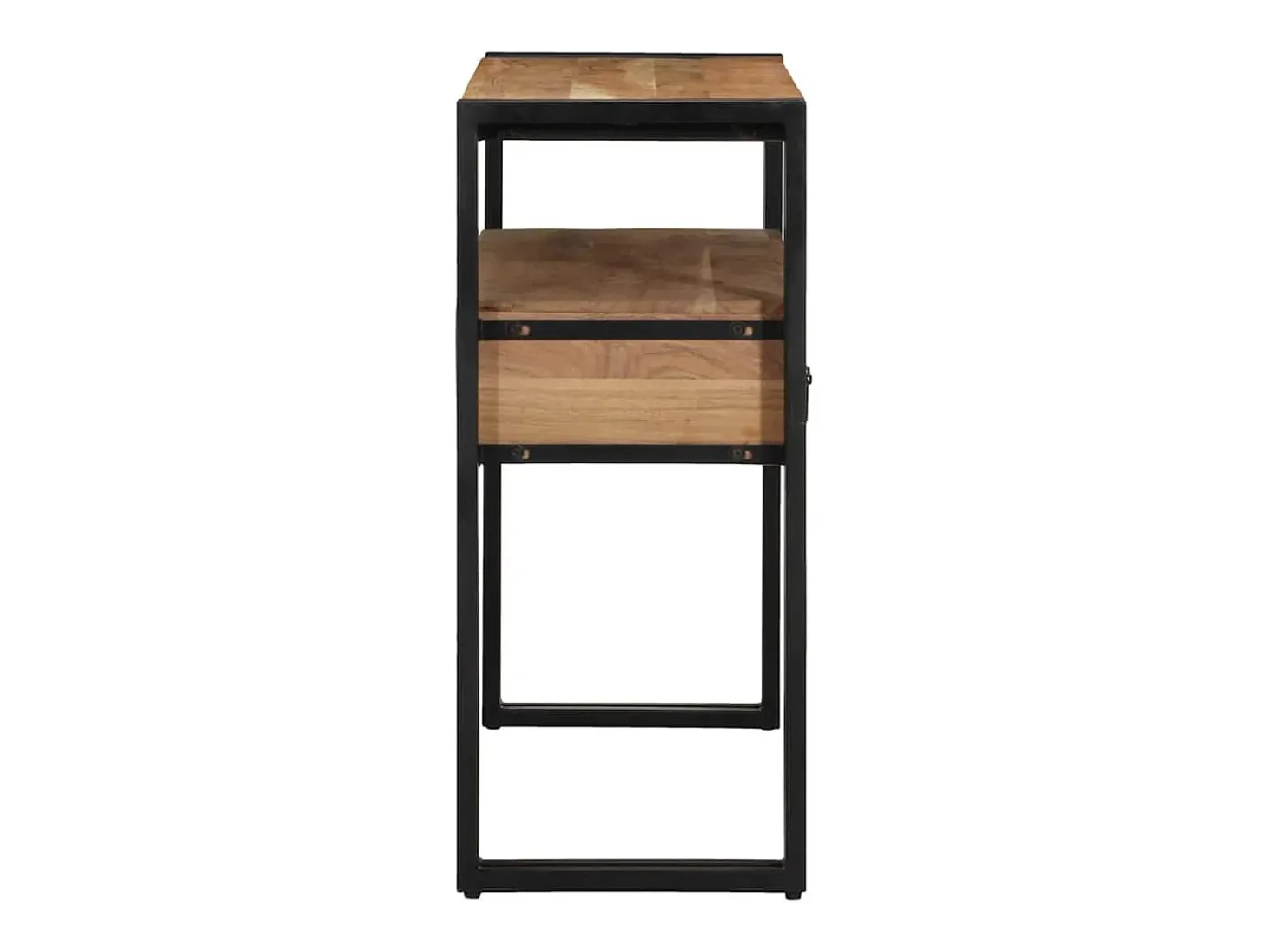 Mesa Consola Marrón 90 x 33 x 75 cm madera maciza de acacia