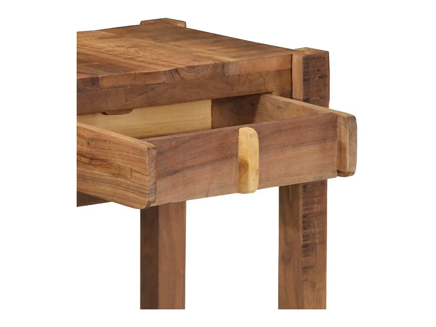 Mesa Consola Marrón 107 x 33 x 76 cm Madera maciza recuperada