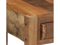 Mesa Consola Marrón 107 x 33 x 76 cm Madera maciza recuperada