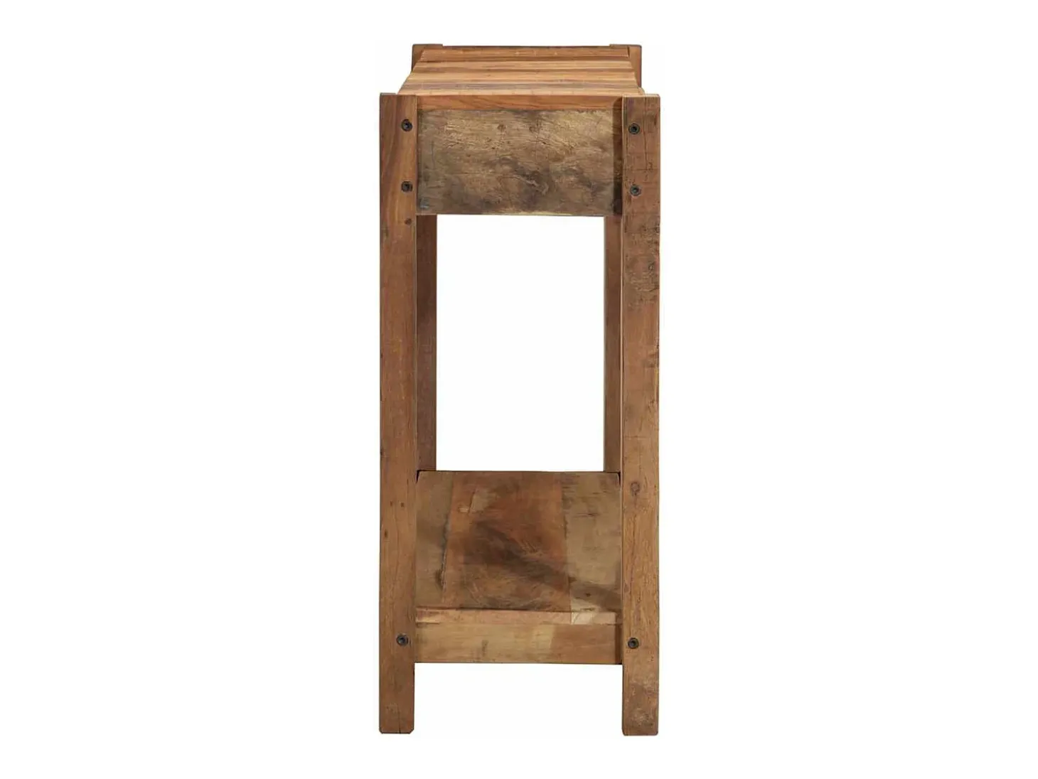 Mesa Consola Marrón 107 x 33 x 76 cm Madera maciza recuperada