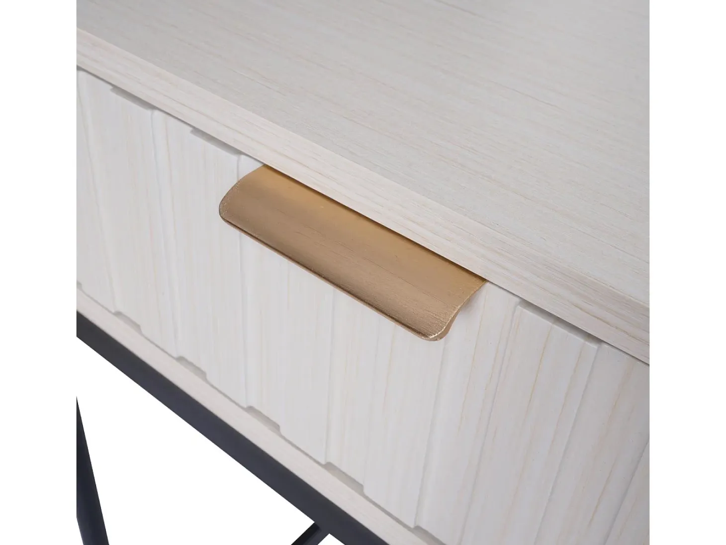 Mesa consola MCW-O41, aspecto madera blanco