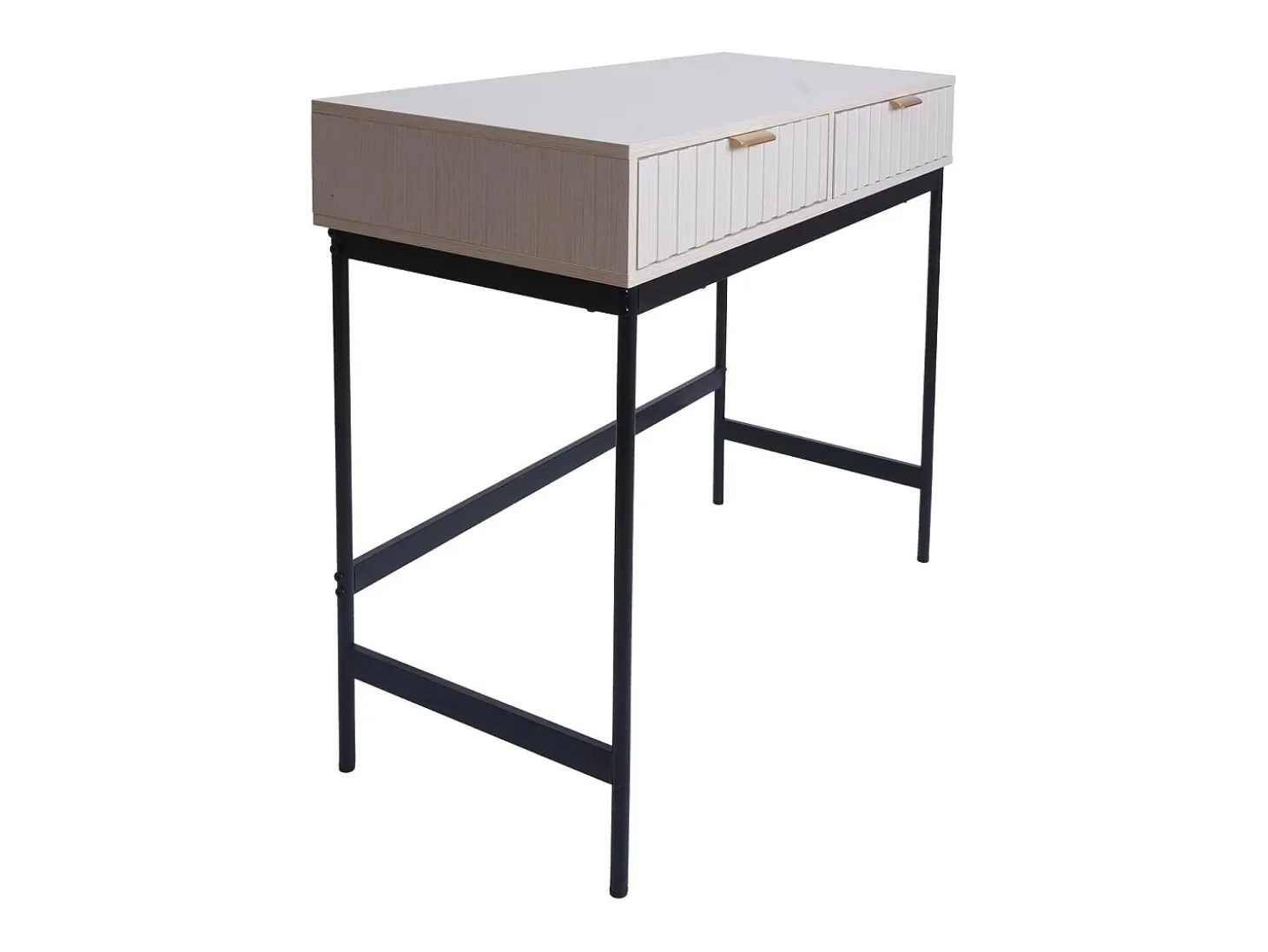 Mesa consola MCW-O41, aspecto madera blanco